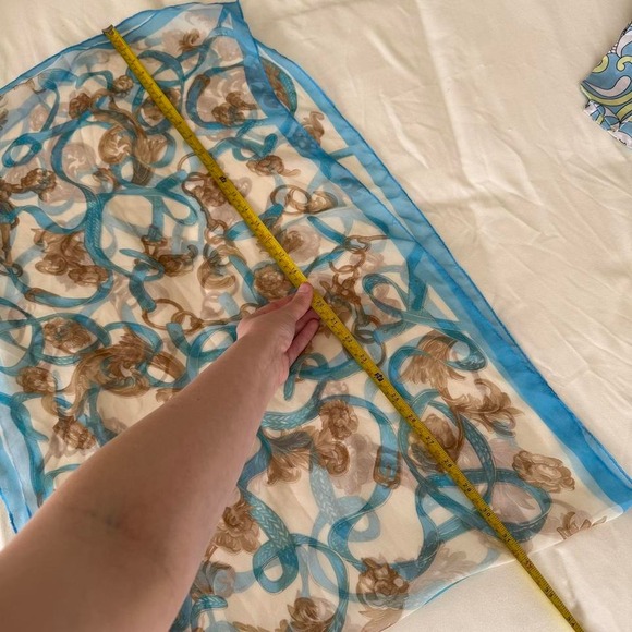 silk blend scarf - Picture 5 of 6